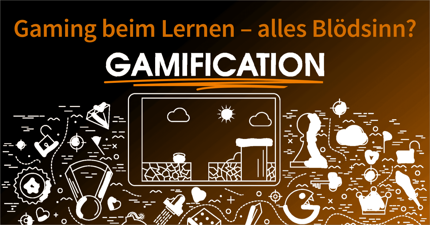 Grafik zum Thema Gamification mit der Überschrift 