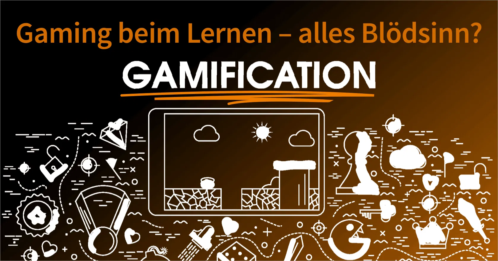 Grafik zum Thema Gamification mit der Überschrift 