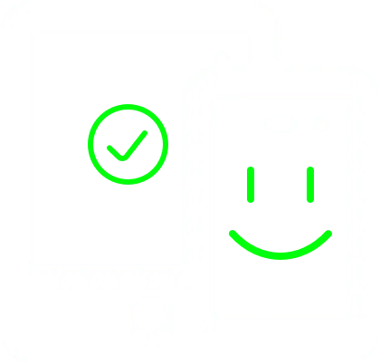 Grafik zum Webinar, wo ein Tablet und Smartphone mit lächelndem Smiley gezeigt wird